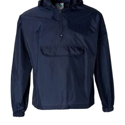 Unisex Packable Half-Zip Hooded Pullover Jacket