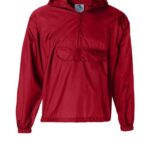 Unisex Packable Half-Zip Hooded Pullover Jacket