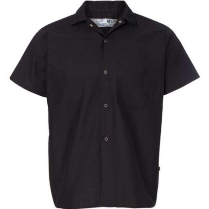 Poplin Cook Shirt with Gripper Closures