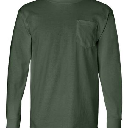 Unisex USA-Made Long Sleeve Pocket T-Shirt