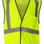 Unisex Economy Single Pocket Hook-and-Loop Mesh Vest