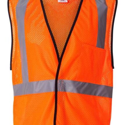 Unisex Economy Single Pocket Hook-and-Loop Mesh Vest
