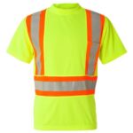 Unisex Class 2 Flat Stitch Self-Fabric Panels T-Shirt
