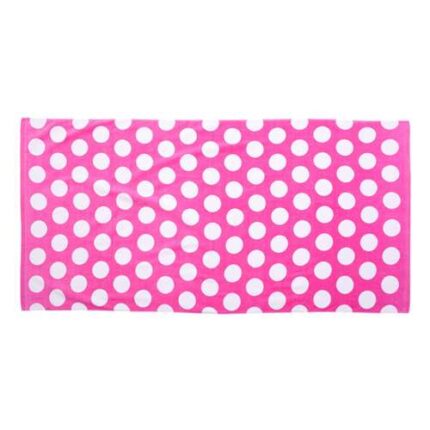 Polka Dot Velour Beach Towel