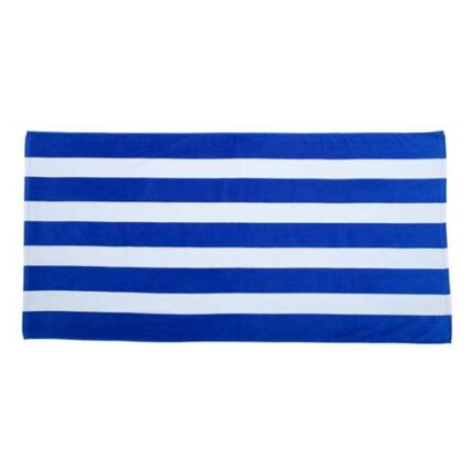 Cabana Stripe Velour Beach Towel