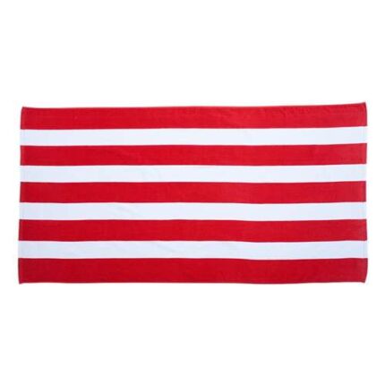 Cabana Stripe Velour Beach Towel