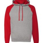 Unisex Nublend® Colorblocked Raglan Hooded Sweatshirt