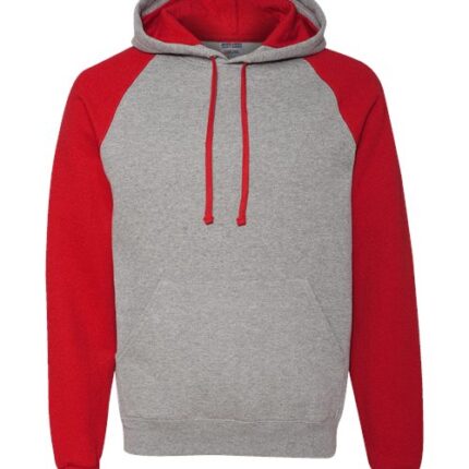 Unisex Nublend® Colorblocked Raglan Hooded Sweatshirt
