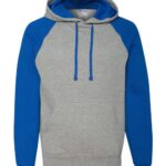 Unisex Nublend® Colorblocked Raglan Hooded Sweatshirt