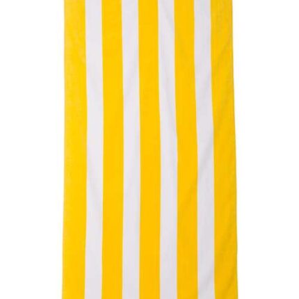Cabana Stripe Velour Beach Towel