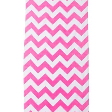 Chevron Velour Beach Towel