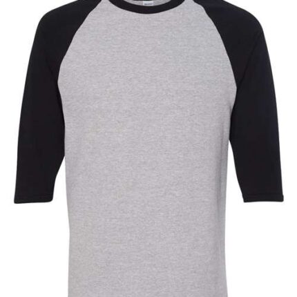 Unisex Heavy Cotton™ Raglan Three-Quarter Sleeve T-Shirt