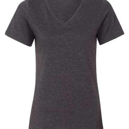 Women's Relaxed Heather CVC V-Neck Tee