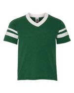 Youth V-Neck Jersey with Striped Sleeves