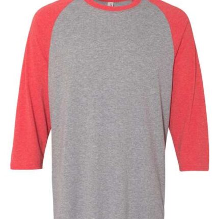 Unisex Triblend Three-Quarter Raglan Baseball T-Shirt