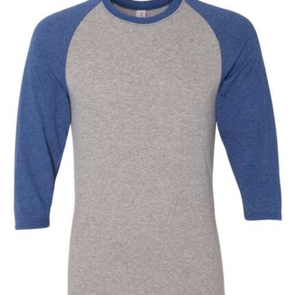 Unisex Triblend Three-Quarter Raglan Baseball T-Shirt