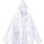 Men's Clear Hooded Rain Jacket