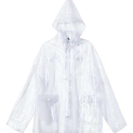 Men's Clear Hooded Rain Jacket
