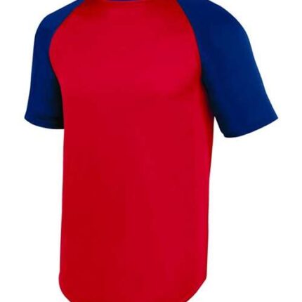 Youth Wicking Short Sleeve Baseball Jersey