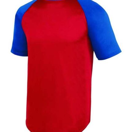 Youth Wicking Short Sleeve Baseball Jersey