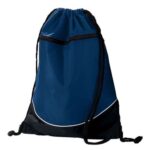 Tri-Color Drawstring Backpack