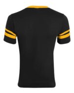 V-Neck Jersey with Striped Sleeves - Image 2