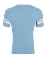 V-Neck Jersey with Striped Sleeves - Image 2