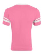 V-Neck Jersey with Striped Sleeves - Image 2