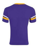V-Neck Jersey with Striped Sleeves - Image 2