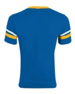 V-Neck Jersey with Striped Sleeves - Image 2