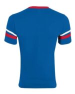 V-Neck Jersey with Striped Sleeves - Image 2