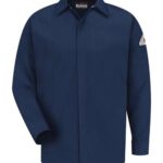 Men's Concealed-Gripper Pocketless Work Shirt