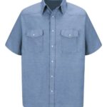 Men's Tall Deluxe Western Style Short Sleeve Shirt