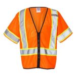 Unisex Class 3 Mesh Zippered Vest
