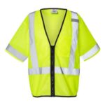 Unisex Economy Single Pocket Zipper Vest