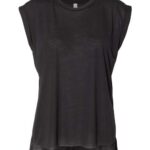 Women’s Flowy Rolled Cuffs Muscle Tee