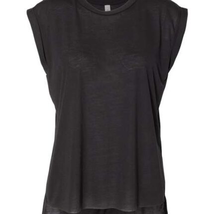 Women’s Flowy Rolled Cuffs Muscle Tee