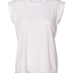 Women’s Flowy Rolled Cuffs Muscle Tee
