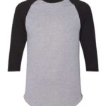 Unisex Three-Quarter Raglan Sleeve Baseball Jersey T-Shirt