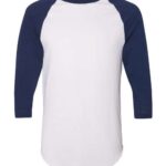 Unisex Three-Quarter Raglan Sleeve Baseball Jersey T-Shirt