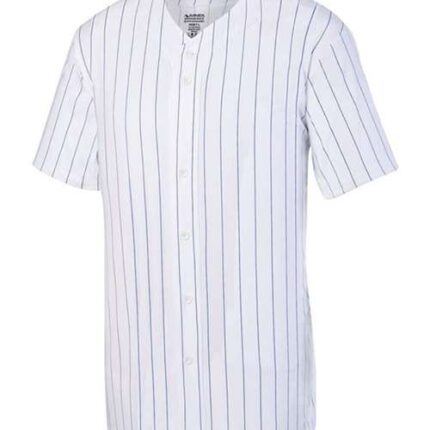 Unisex Pinstripe Full Button Baseball Jersey
