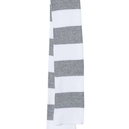 Rugby-Striped Knit Scarf