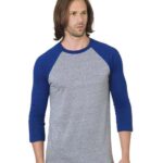 Unisex Triblend Three-Quarter Sleeve Raglan T-Shirt