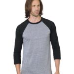 Unisex Triblend Three-Quarter Sleeve Raglan T-Shirt