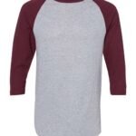 Unisex Three-Quarter Raglan Sleeve Baseball Jersey T-Shirt