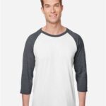Premium Blend Ringspun Three-Quarter Sleeve Raglan Baseball T-Shirt