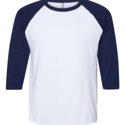 Premium Blend Ringspun Three-Quarter Sleeve Raglan Baseball T-Shirt