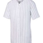 Youth Pinstripe Full Button Baseball Jersey