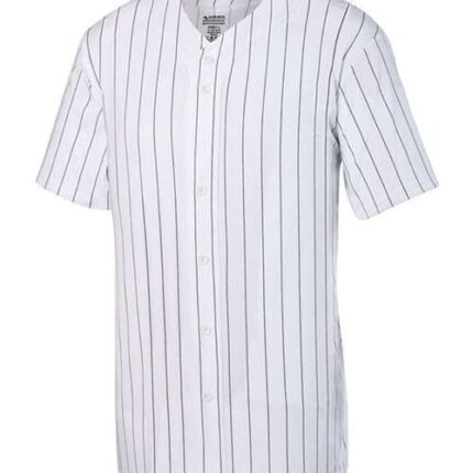 Youth Pinstripe Full Button Baseball Jersey