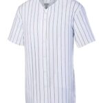Youth Pinstripe Full Button Baseball Jersey
